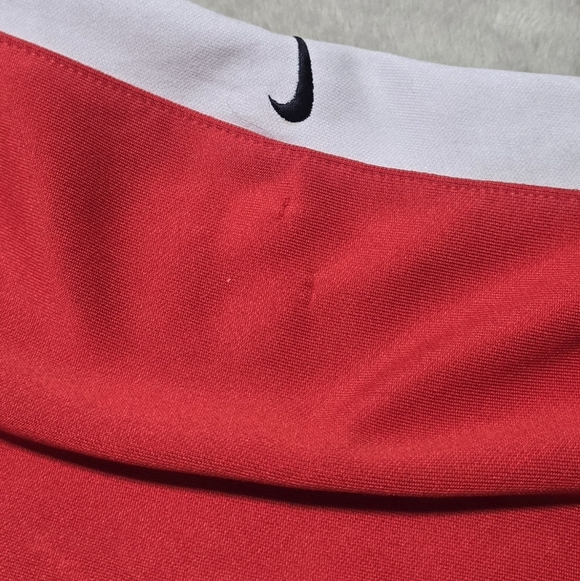 VTG Nike Red and White Double Swoosh Full Zip Jacket Mens Sz M Running Gym - Picture 9 of 10